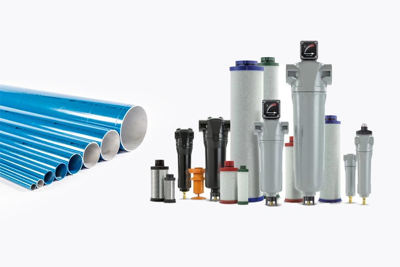 Compressor, filtro e separador